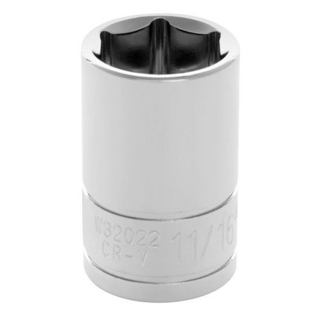 Performance Tool 1/2 In Dr. Socket 11/16 In, W32022 W32022